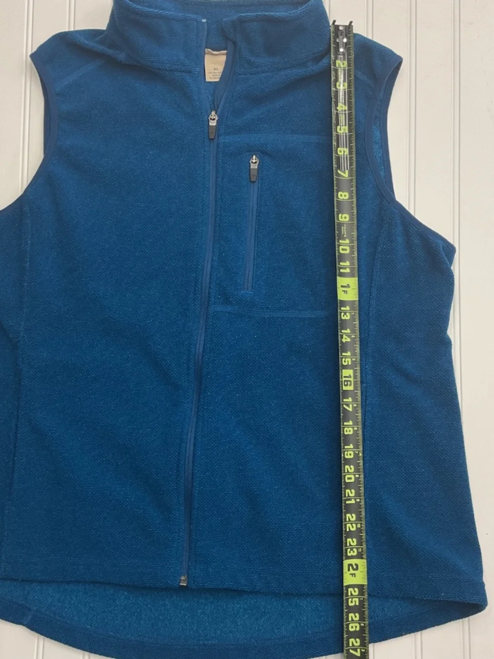 Duluth Trading Co Men's Full Zip Utility Fleece Vest Blue Size XL